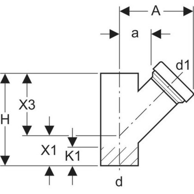 GEBERIT PE OUVERTURE NETT. 45°
367.453                 110 MM