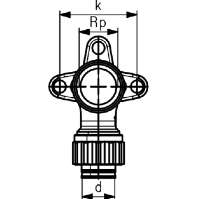 SANIPEX RACCORD POUR ROB. SIMPLE
d16x1/2"/35mm 5533.135 Winkel rotg