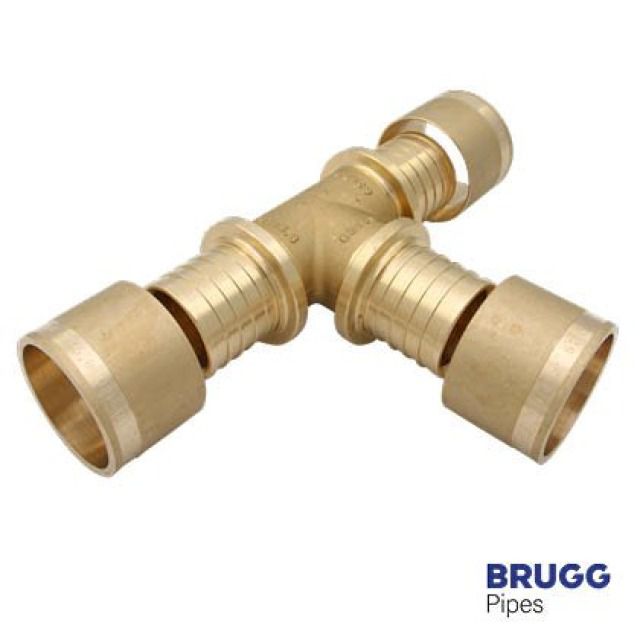BRUGG Pipes Pressverbindung
T-Stück reduziert Heizung
40-32-32