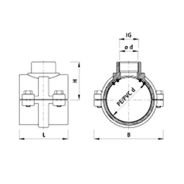 PLOT PRISE HAKU AV SORTIE 5250
FILETÉE D 63 MM IG 1"