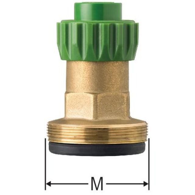 RN Oberteil zu SV Unitop
M38x1, 6 bar fest eingestellt
Messing