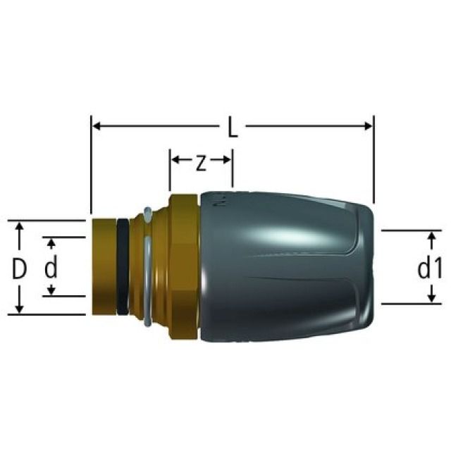 Pièce intermédiaire enfichable
droite RN, Optiflex-Profix
distr. Optiflex 85155.21