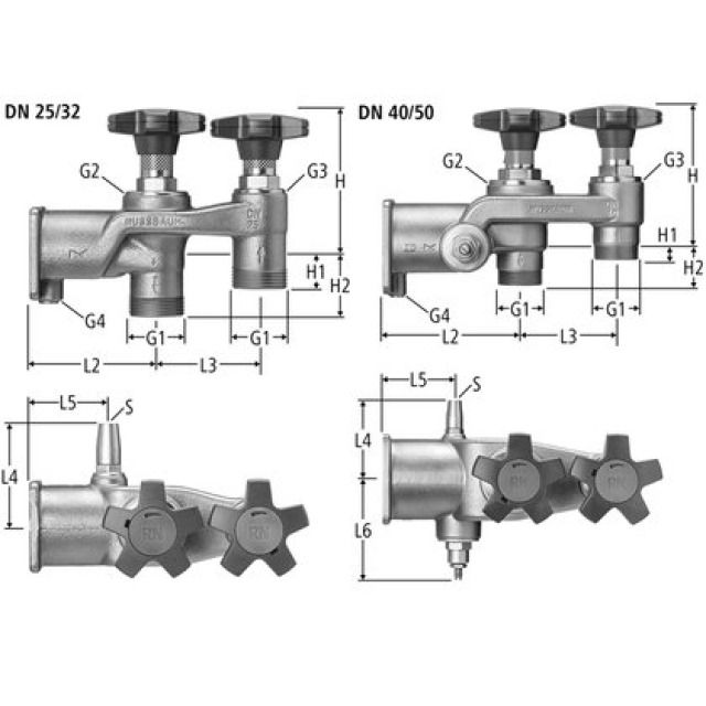 RN-ANSCHLUSSGARNITUR PN 16
19085.06 40 / 50 MM