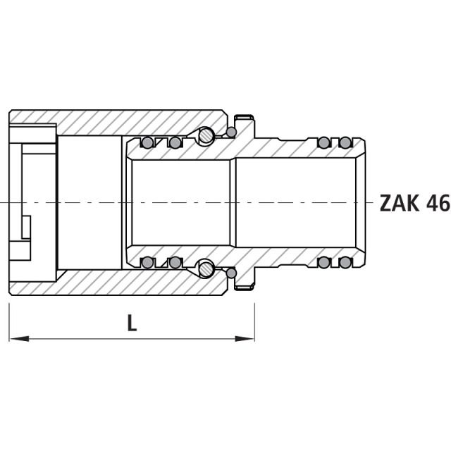 HAWLE SPITZEND-MUFFEN VERBINDER
6303  DREHBAR  ZAK