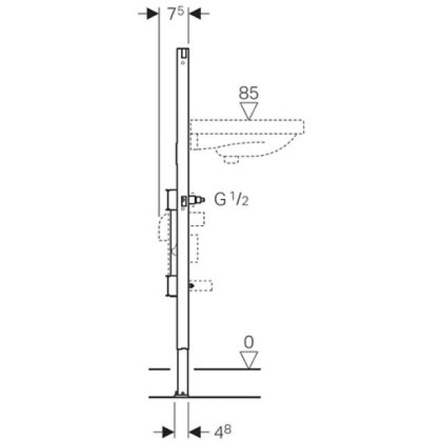 DUOFIX-ELEMENT FUER WASCHTISCH
111.570 JRG UP-VENTIL 2 WZ
TYP 112