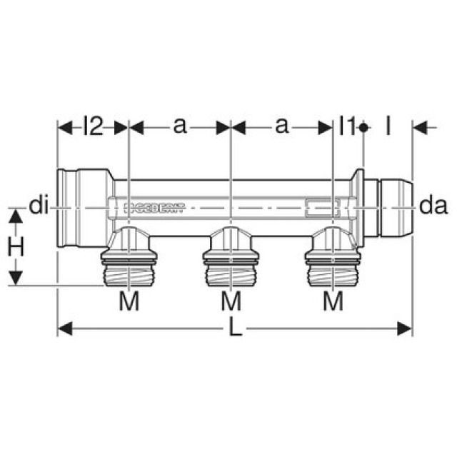 VERTEILER DREIFACH M.STECKAN.
653.423
