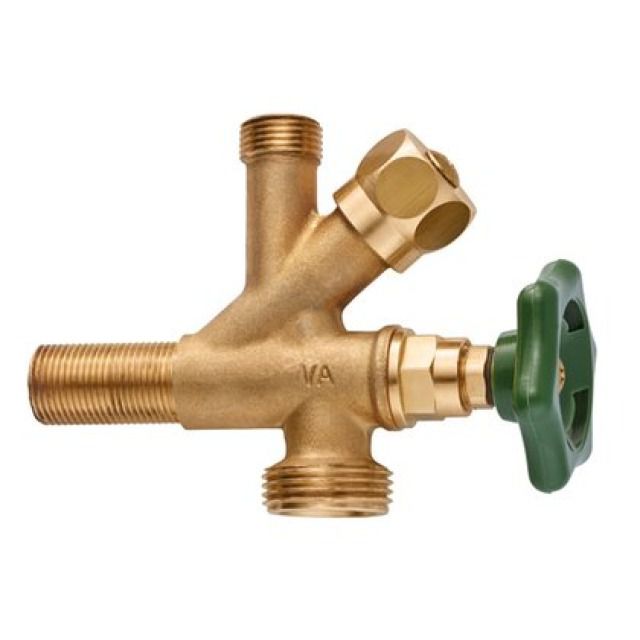 Doppelventil PROFI LINE 1/2"
ohne Klemmverschraubung
mit Handrad, Messing blank