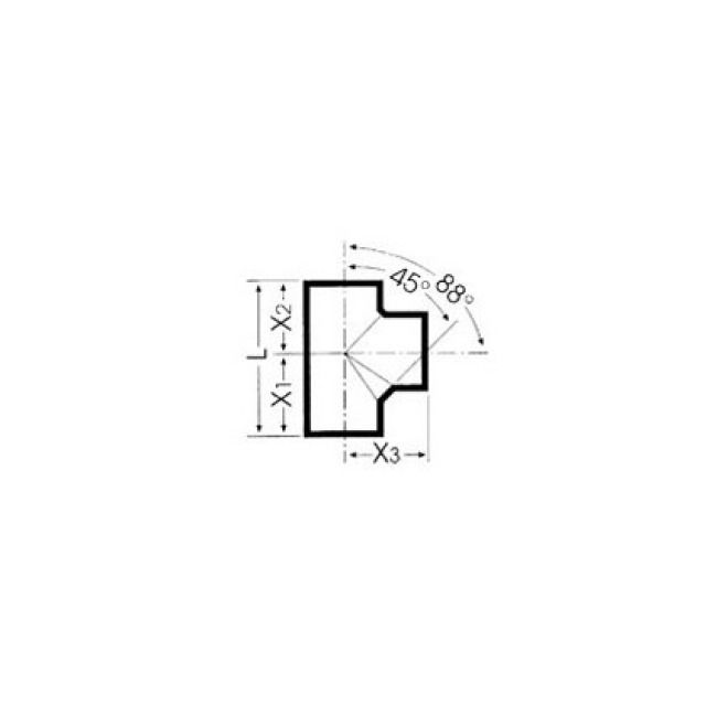 EMBRANCHEMENT 881/2 DEG.
150 MM NO 2205